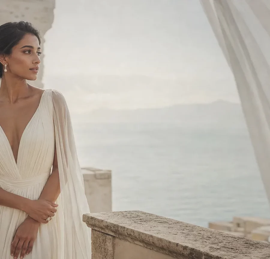 Destination bride in ivory